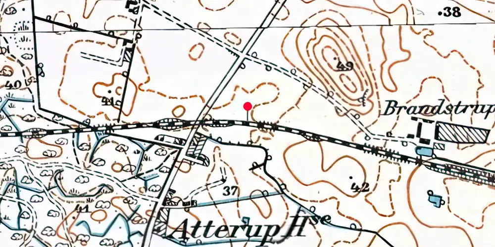 Historisk kort over Orebo Sidespor
