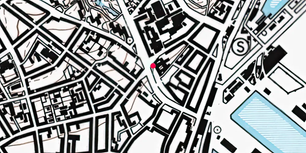 Historisk kort over Nørreport Aarhus Letbanestation
