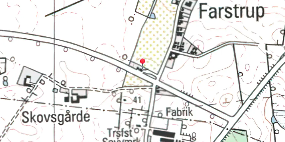 Historisk kort over Farstrup Station