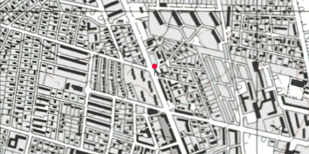 Historisk kort over Stockholmsgade Letbanestation