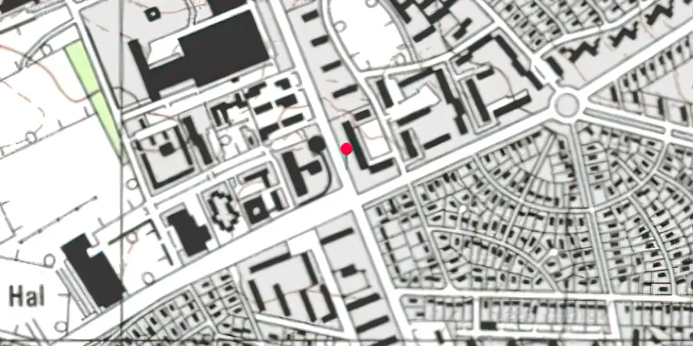 Historisk kort over Vandtårnet (Ringvejen) Letbanestation
