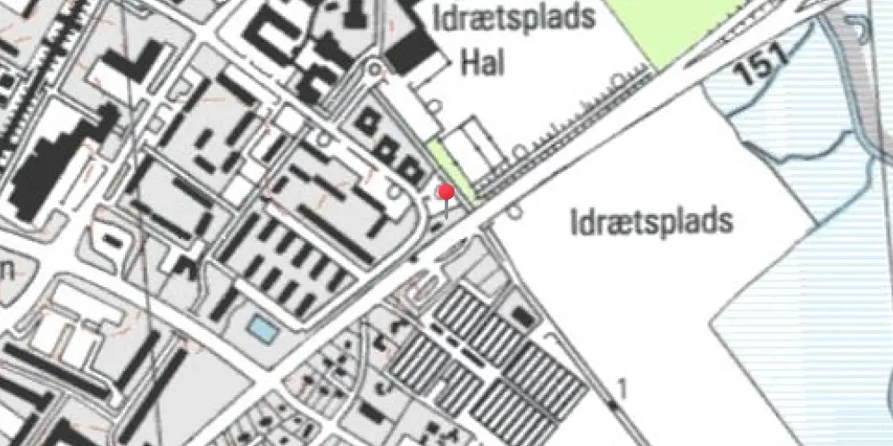 Historisk kort over Ishøj Strand - ARKEN Letbanestation