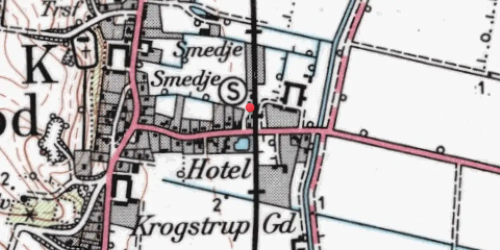 Historisk kort over Sejlflod Billetsalgssted [1903-1914]