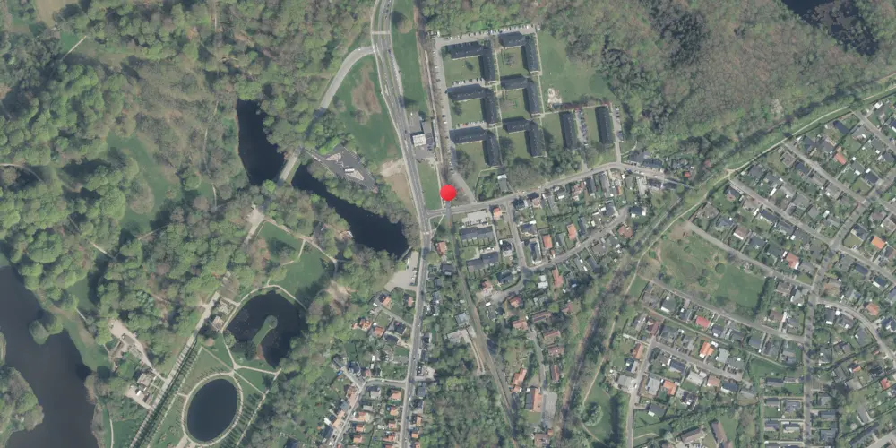 Historisk kort over Slotspavillonen Trinbræt [1880-1993]