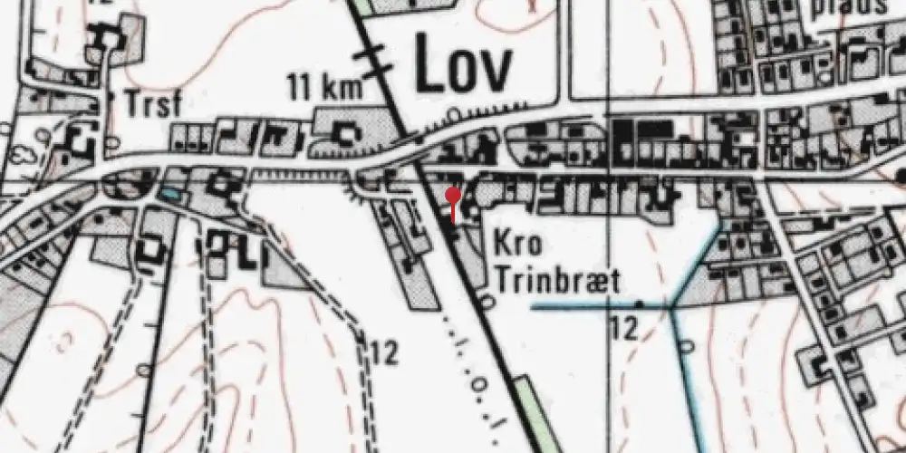 Historisk kort over Lov Trinbræt