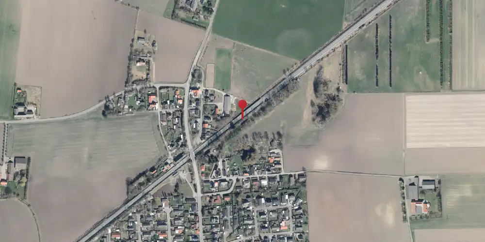 Historisk kort over Forlev Station [1873-1900]