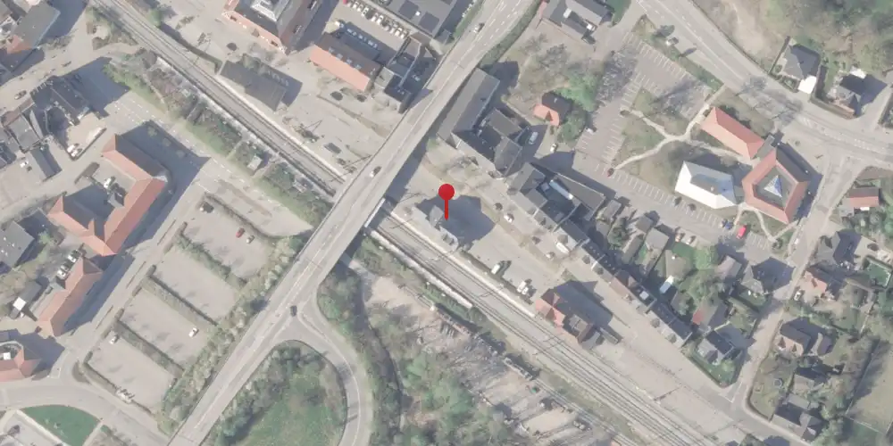 Historisk kort over Hadsten Station [1862-1905]