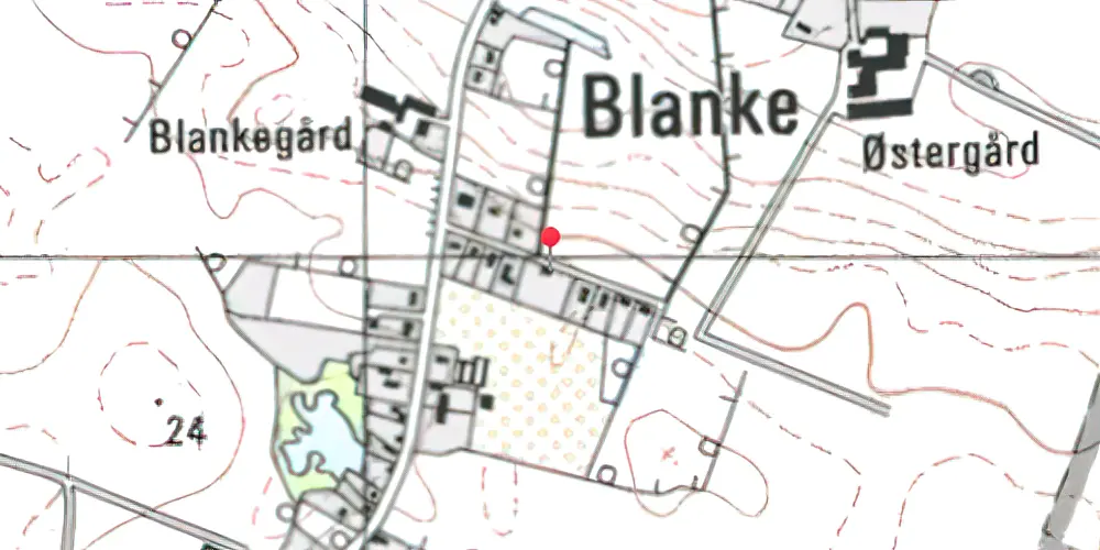 Historisk kort over Blanke Station 