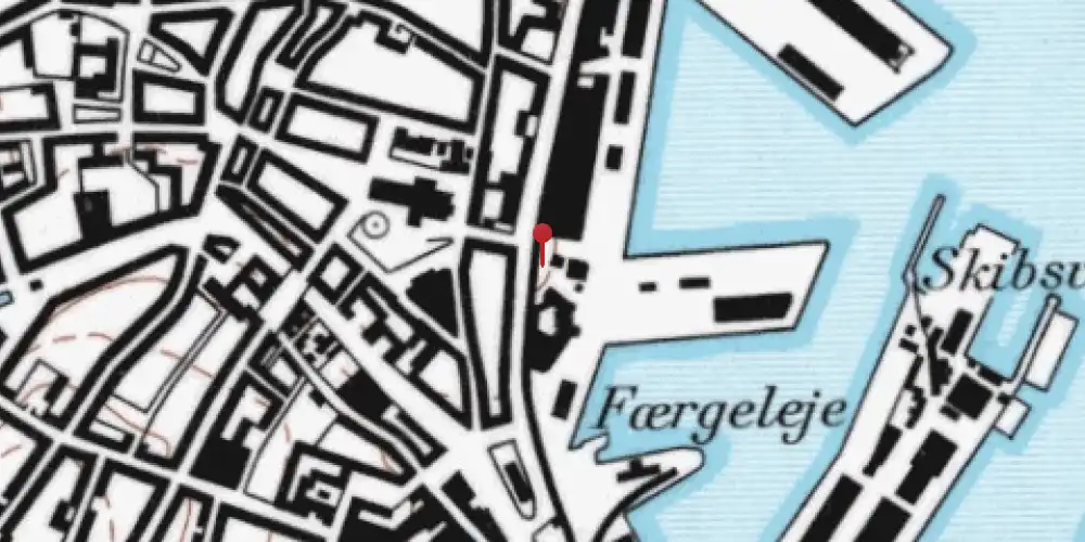 Historisk kort over Skolebakken Trinbræt [1878-1949]