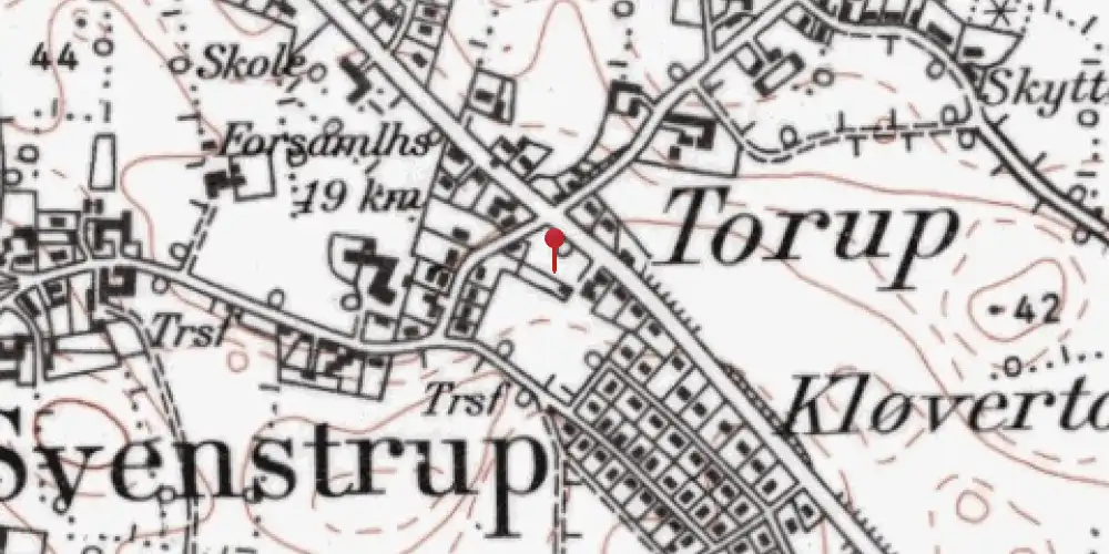 Historisk kort over Svenstrup (Als) Station [1898-1928]