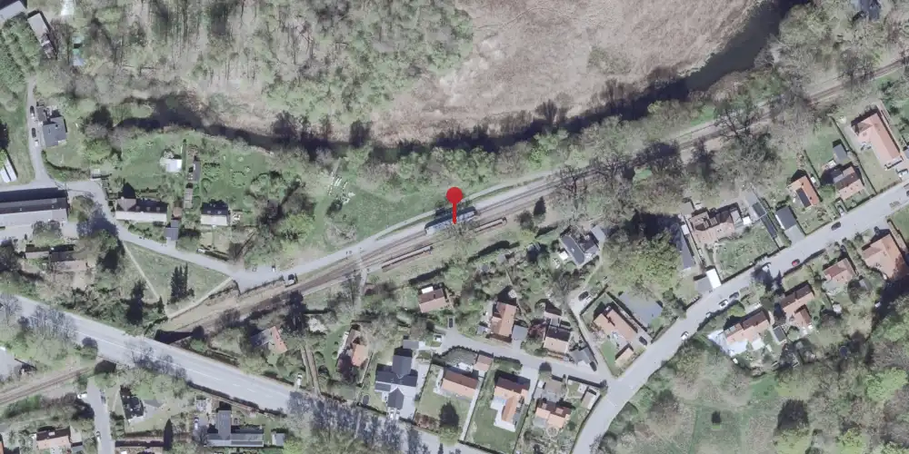 Historisk kort over Ørholm Station