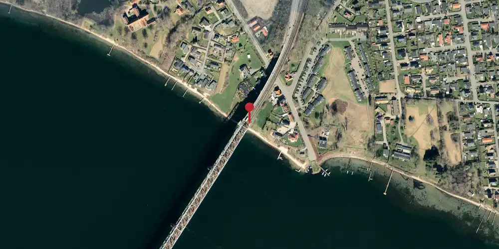 Historisk kort over Lillebæltsbroen Blokpost