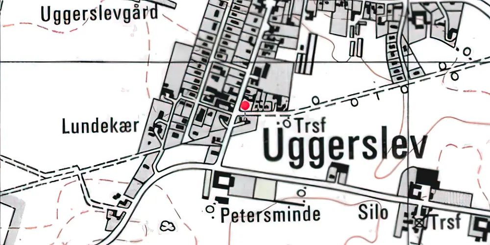 Historisk kort over Uggerslev Station