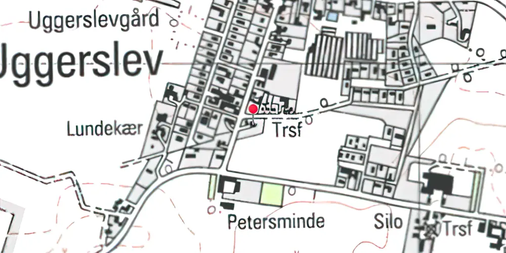 Historisk kort over Uggerslev Station