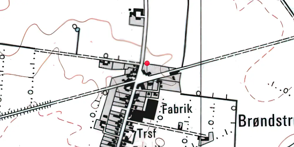 Historisk kort over Skamby Station 