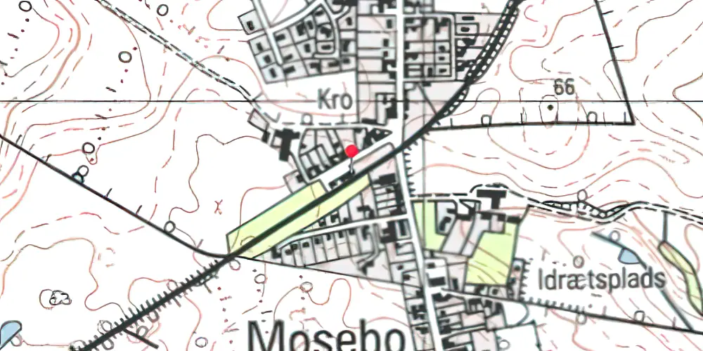 Historisk kort over Flemløse Station 