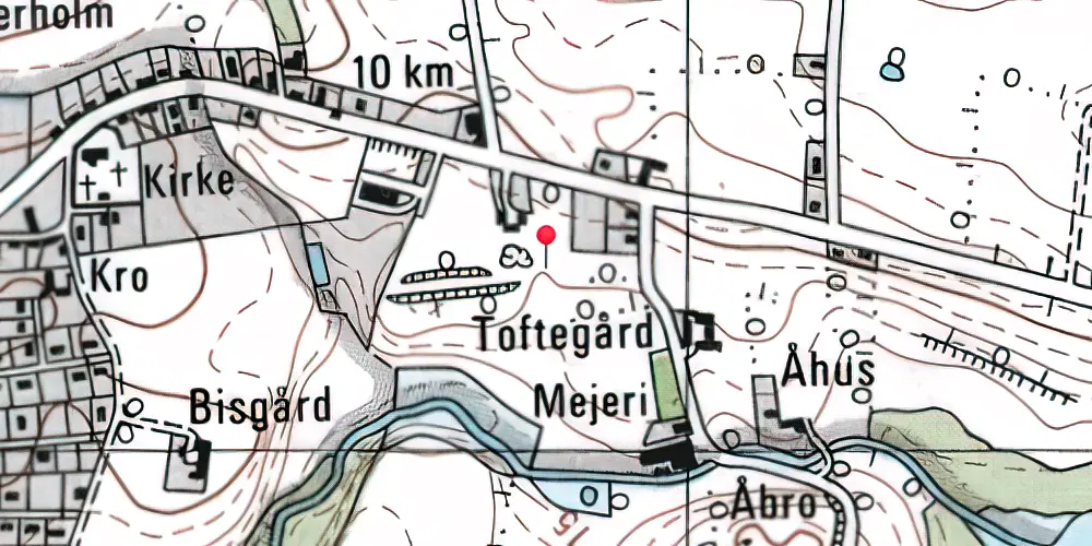 Historisk kort over Åkilde Trinbræt 