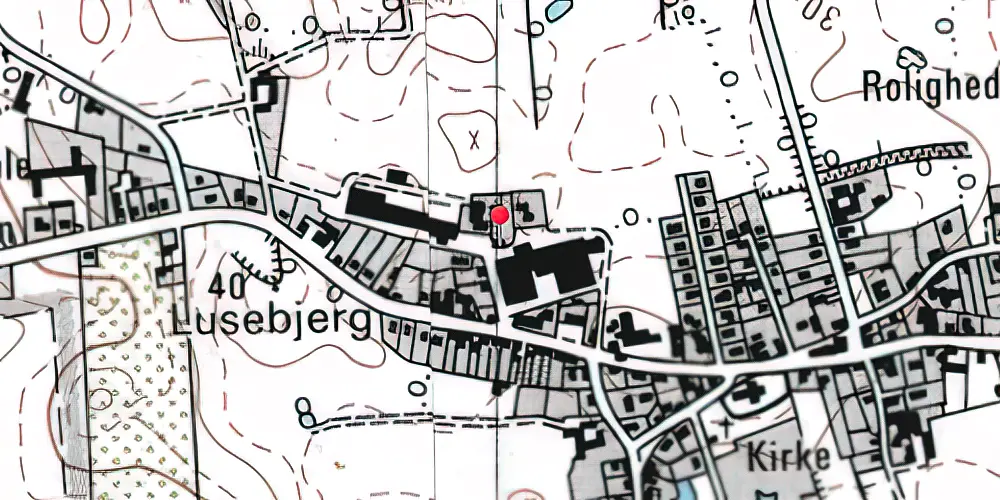 Historisk kort over Vester Åby Station