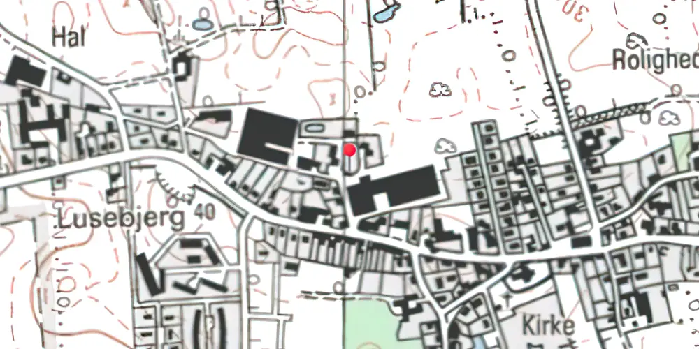 Historisk kort over Vester Åby Station 