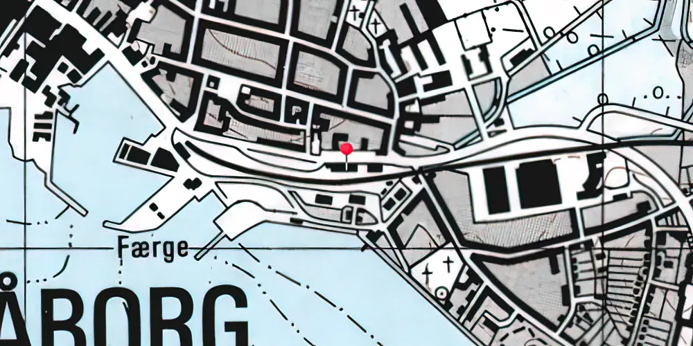 Historisk kort over Faaborg Station