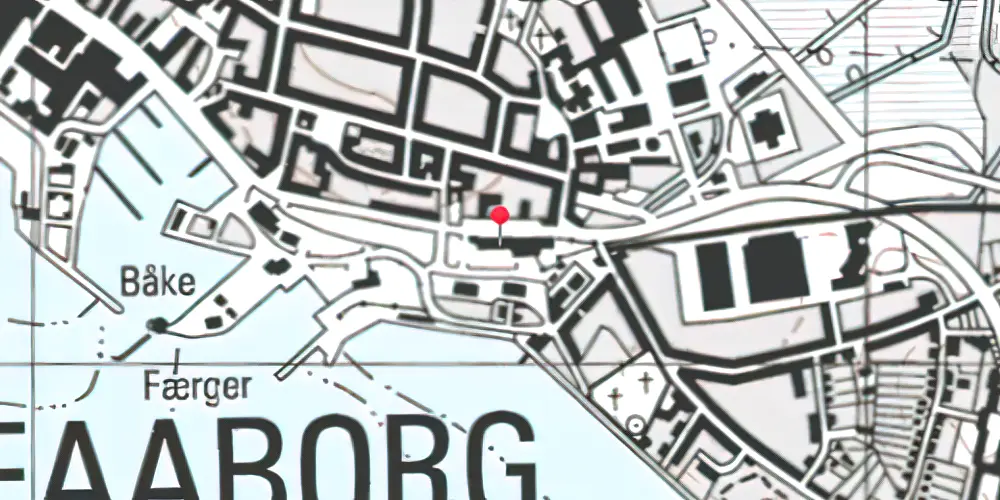 Historisk kort over Faaborg Station