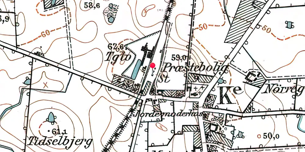 Historisk kort over Vejstrup Station