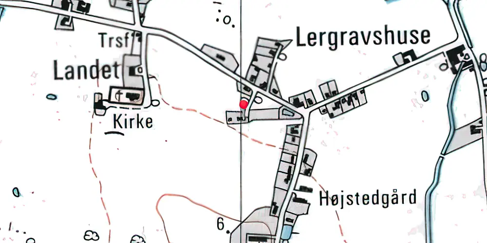 Historisk kort over Landet Station