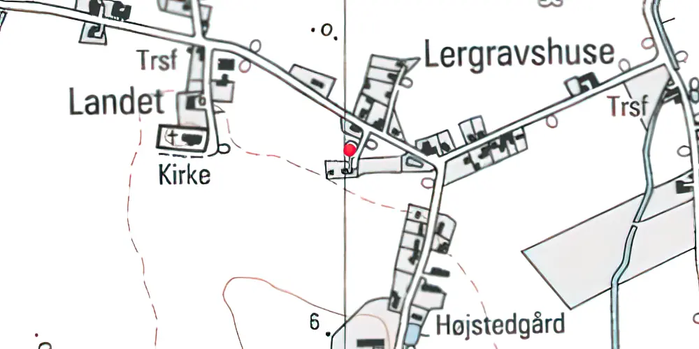 Historisk kort over Landet Station 
