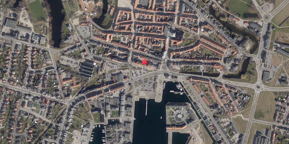 Historisk kort over Nyborg Syd Station