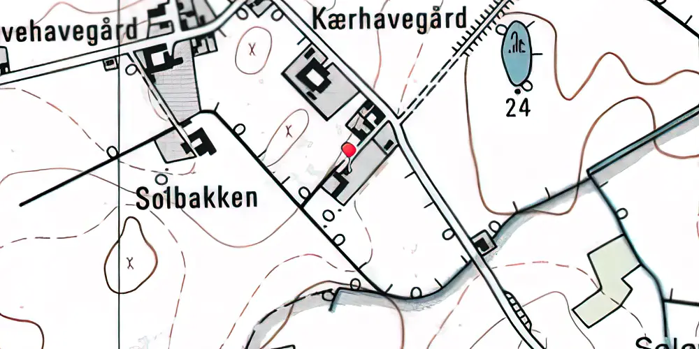 Historisk kort over Ståby Station