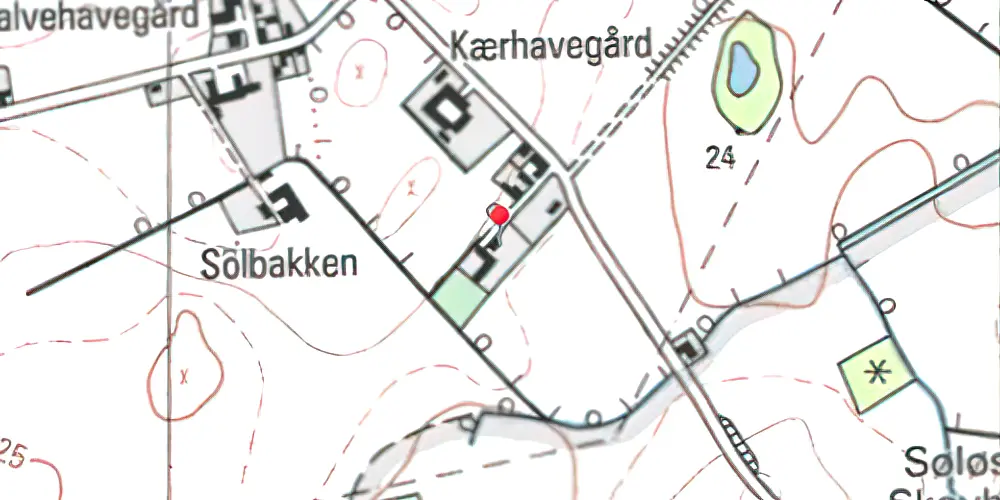 Historisk kort over Ståby Station