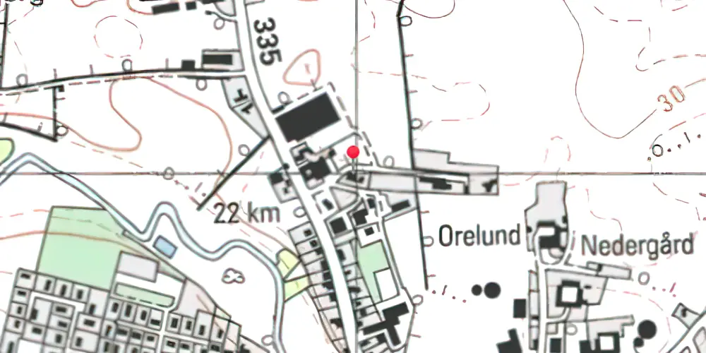 Historisk kort over Brobyværk Station