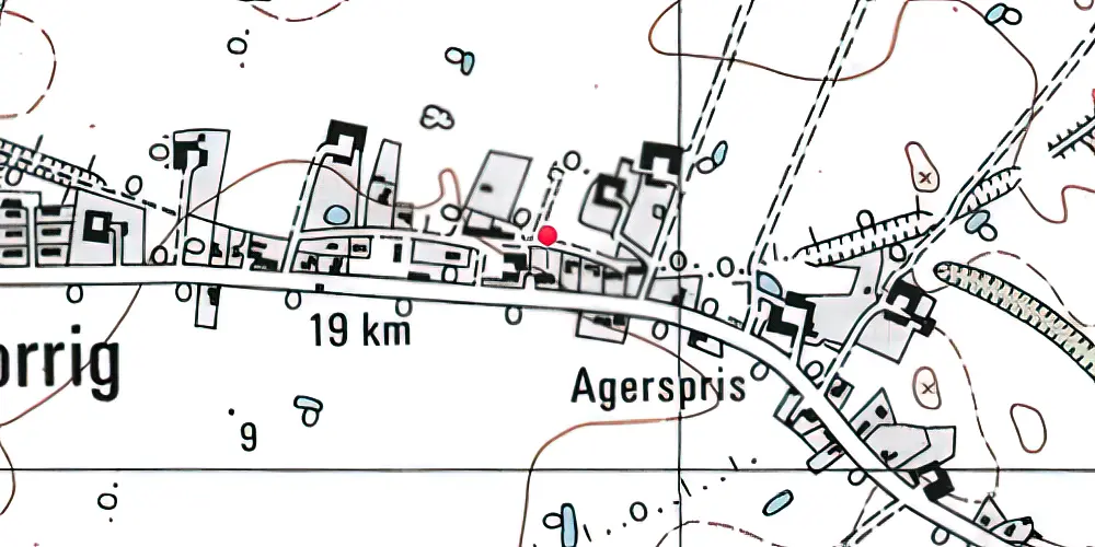 Historisk kort over Torrig Station
