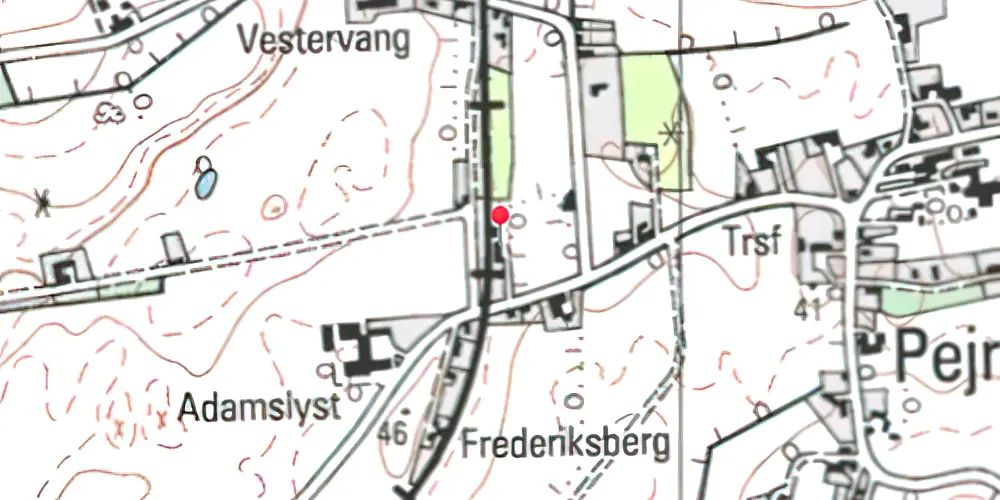 Historisk kort over Pejrup Station