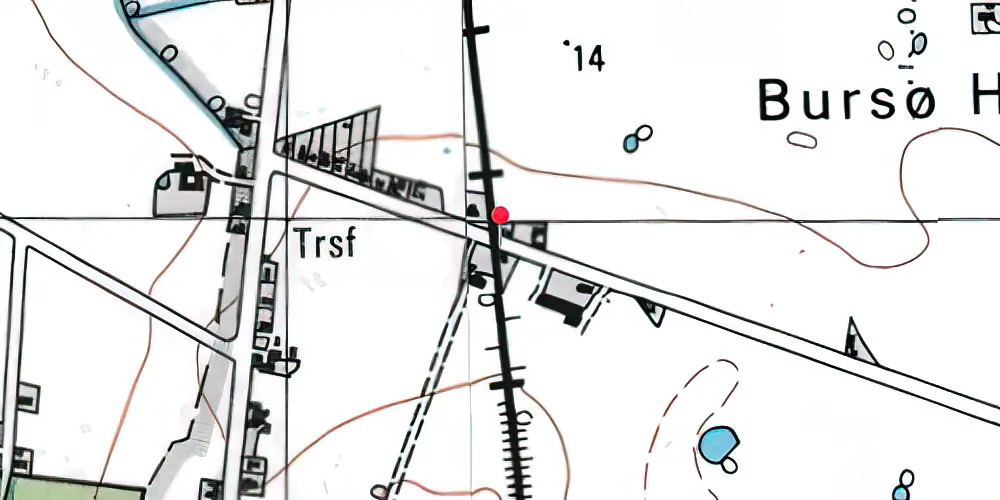 Historisk kort over Søholtvejen Trinbræt
