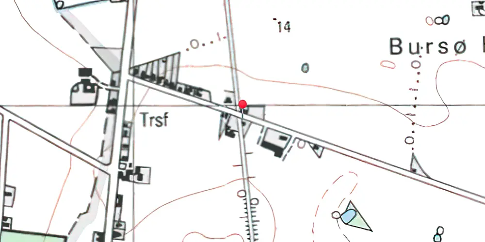 Historisk kort over Søholtvejen Trinbræt