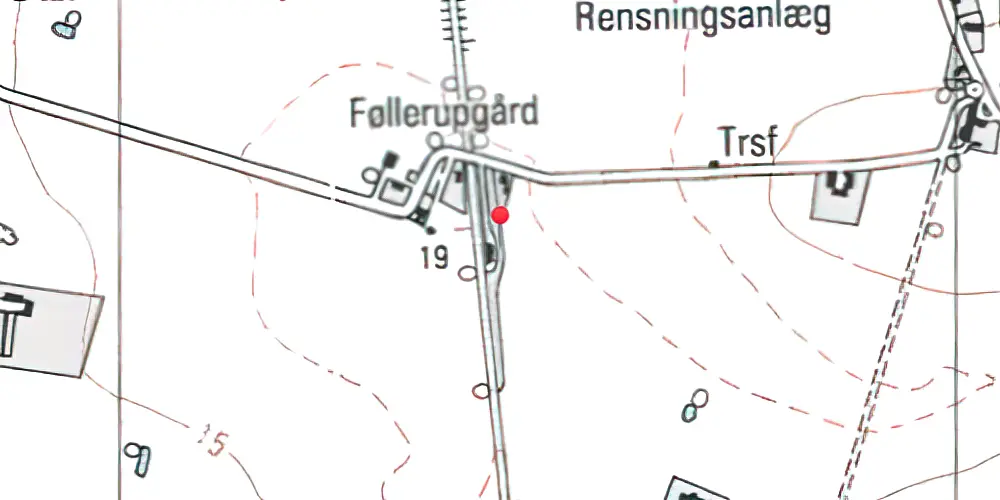 Historisk kort over Bursø Station 