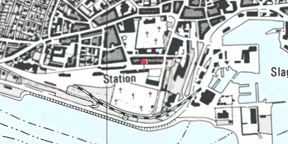 Historisk kort over Thisted Station