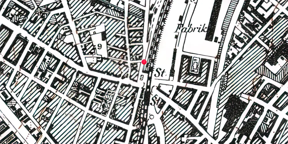 Historisk kort over København Lygten Station
