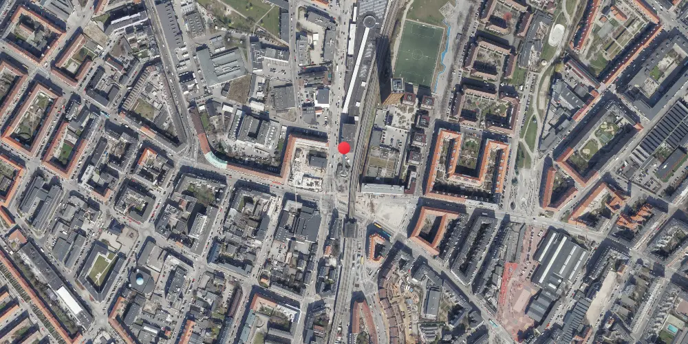 Historisk kort over København Lygten Station