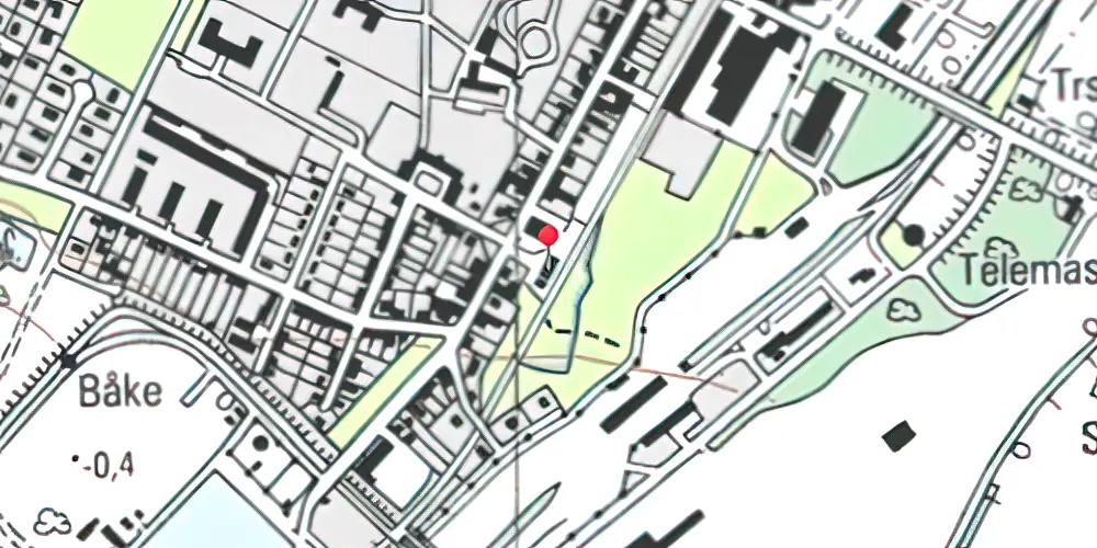 Historisk kort over Rødbyhavn Station