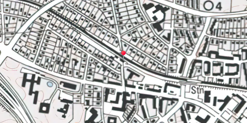 Historisk kort over Bagsværd Station [1906-1977]