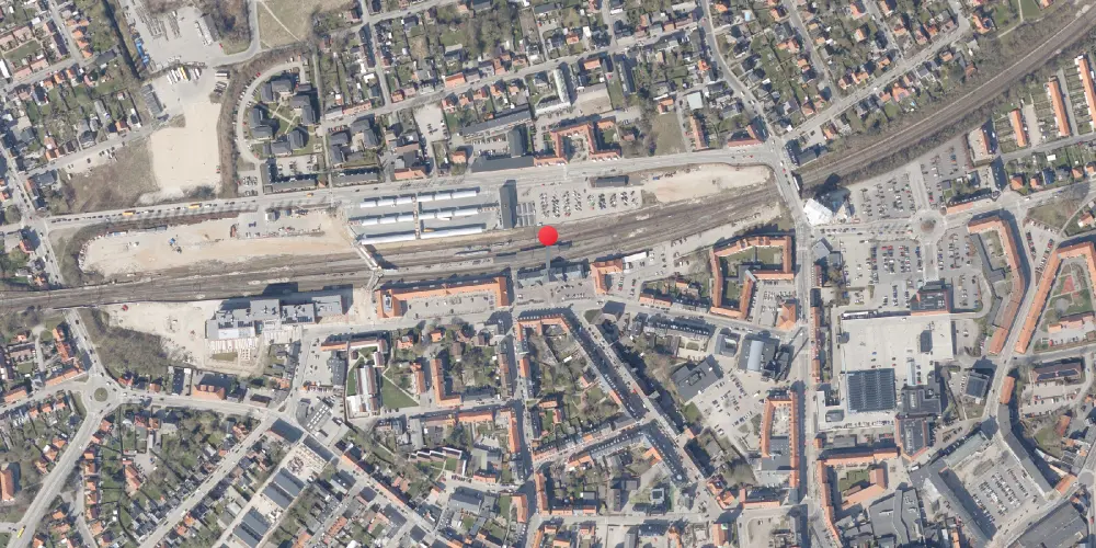 Historisk kort over Slagelse Station