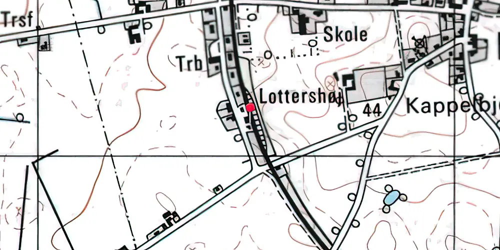 Historisk kort over Løve Station [1898-1960]