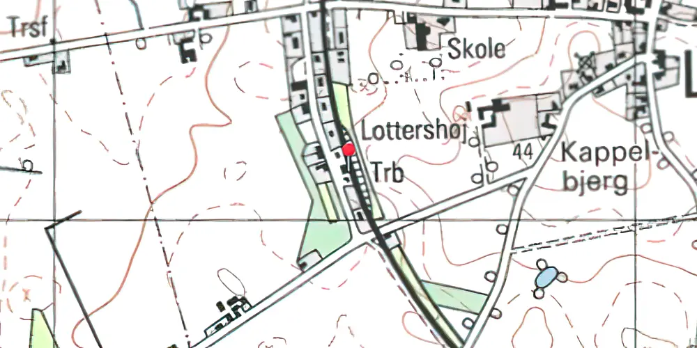 Historisk kort over Løve Station [1898-1969]