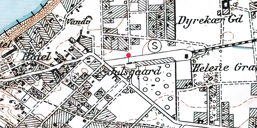 Historisk kort over Tisvildeleje Station 