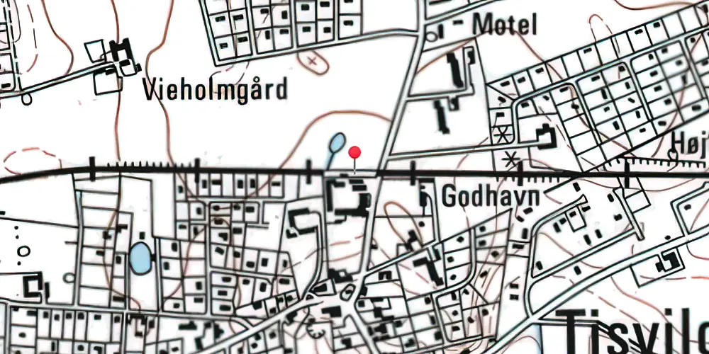 Historisk kort over Godhavn Trinbræt 