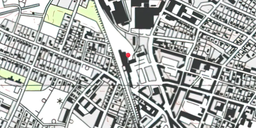 Historisk kort over Brønderslev Station 