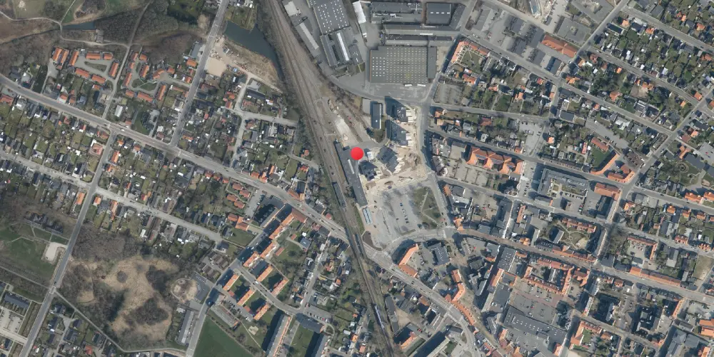 Historisk kort over Brønderslev Station
