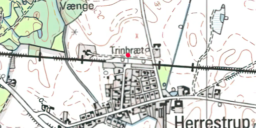 Historisk kort over Skellebjerg Station 
